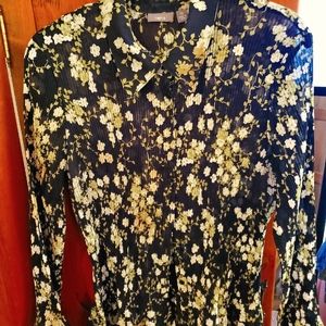 Apt 9 Button down Accordion Blouse